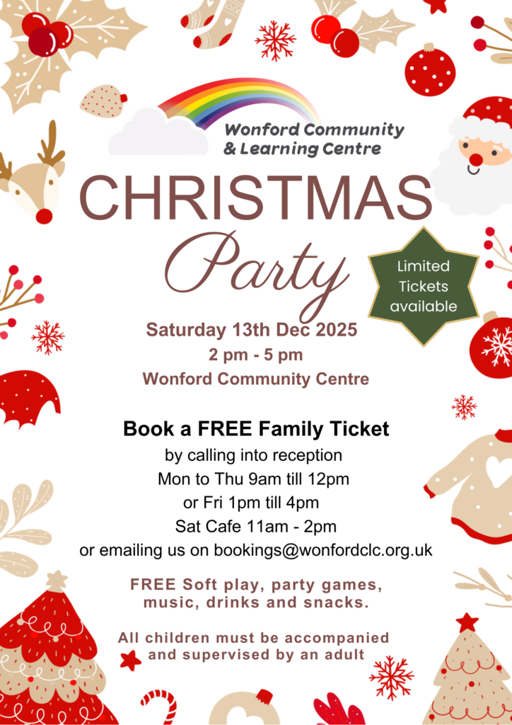 christmas party, wonford community centre, exeter
