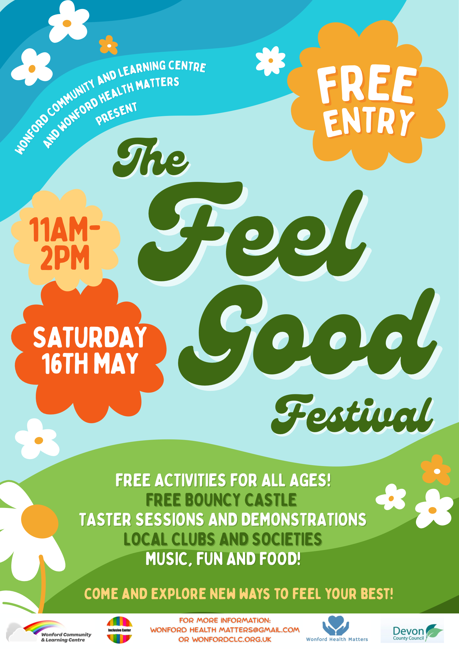 poster for feel good festival, 16th May 2026